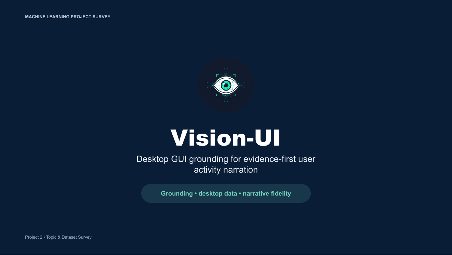 Vision UI Presentation slide 1 of 11